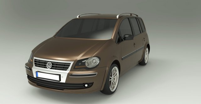 volkswagen touran 2009 3D-Modell .c4d .max .obj .3ds .fbx .stl .blend 