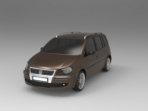 volkswagen touran 2009 3D-Modell
