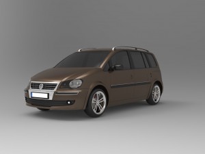 volkswagen touran 2009 3D-Modell