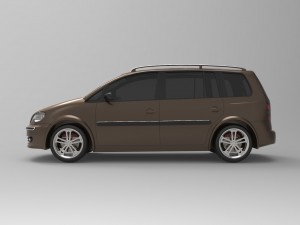 volkswagen touran 2009 3D-Modell