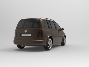 volkswagen touran 2009 3D-Modell