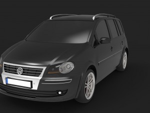 volkswagen touran 2009 3D-Modell