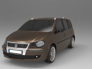 volkswagen touran 2009 3D-Modell