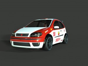 fiat punto racing Model 3D