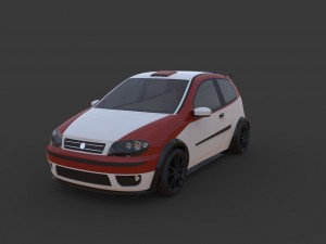 fiat punto racing 3D Model