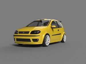 fiat punto racing 3D Model