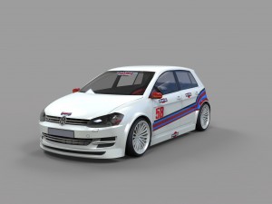 golf 7 racing 3D 模型