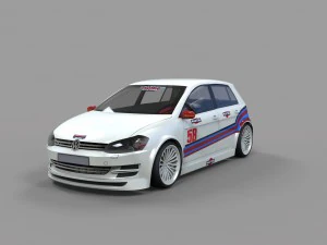 golf 7 racing 3D Model