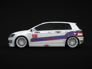 golf 7 racing Modelo 3D