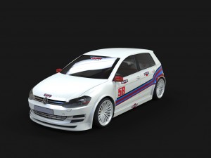 golf 7 racing Modelo 3D