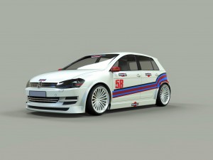 golf 7 racing Modelo 3D