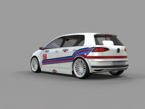 golf 7 racing Modelo 3D