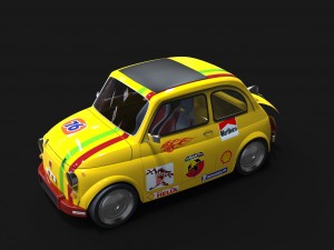 fiat 500 abarth Model 3D