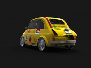 fiat 500 abarth 3Dモデル