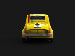 fiat 500 abarth 3Dモデル
