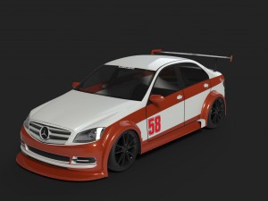 mercedes racing 3D Модель