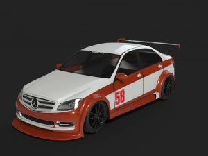 balap mercedes Model 3D