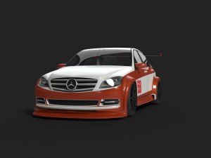 mercedes racing 3D Модель