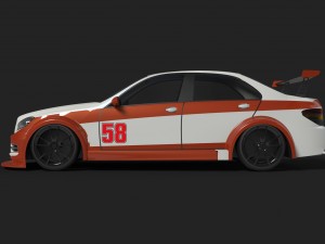 mercedes racing 3D Модель