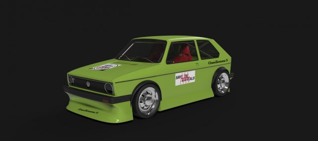 golf 1 racing 3D Модель .c4d .max .obj .3ds .fbx .stl .blend 