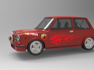 autobianchi a112 1971 abart Modello 3D