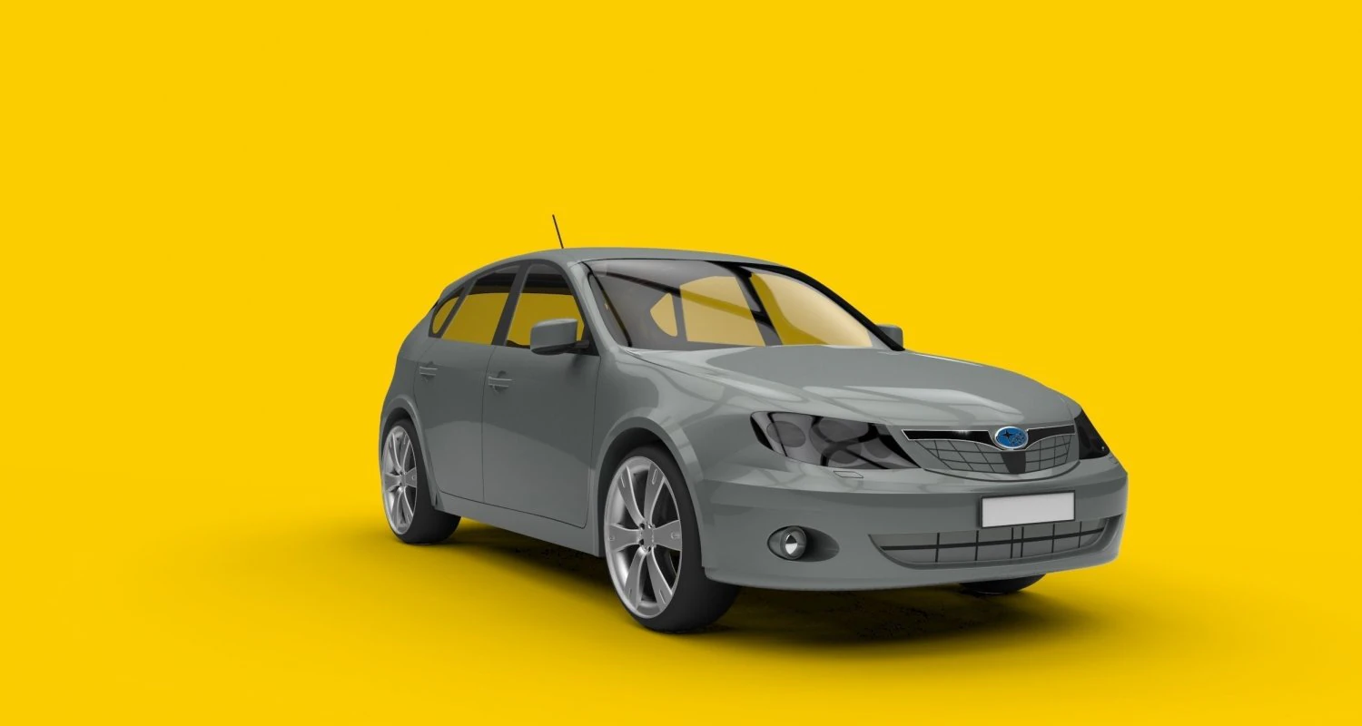 subaru impreza 2007 3D Model .c4d .max .obj .3ds .fbx .stl .blend
