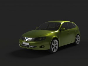 subaru impreza 2007 3D Model