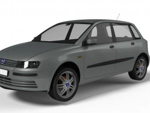 fiat stilo active 2005 3D Model