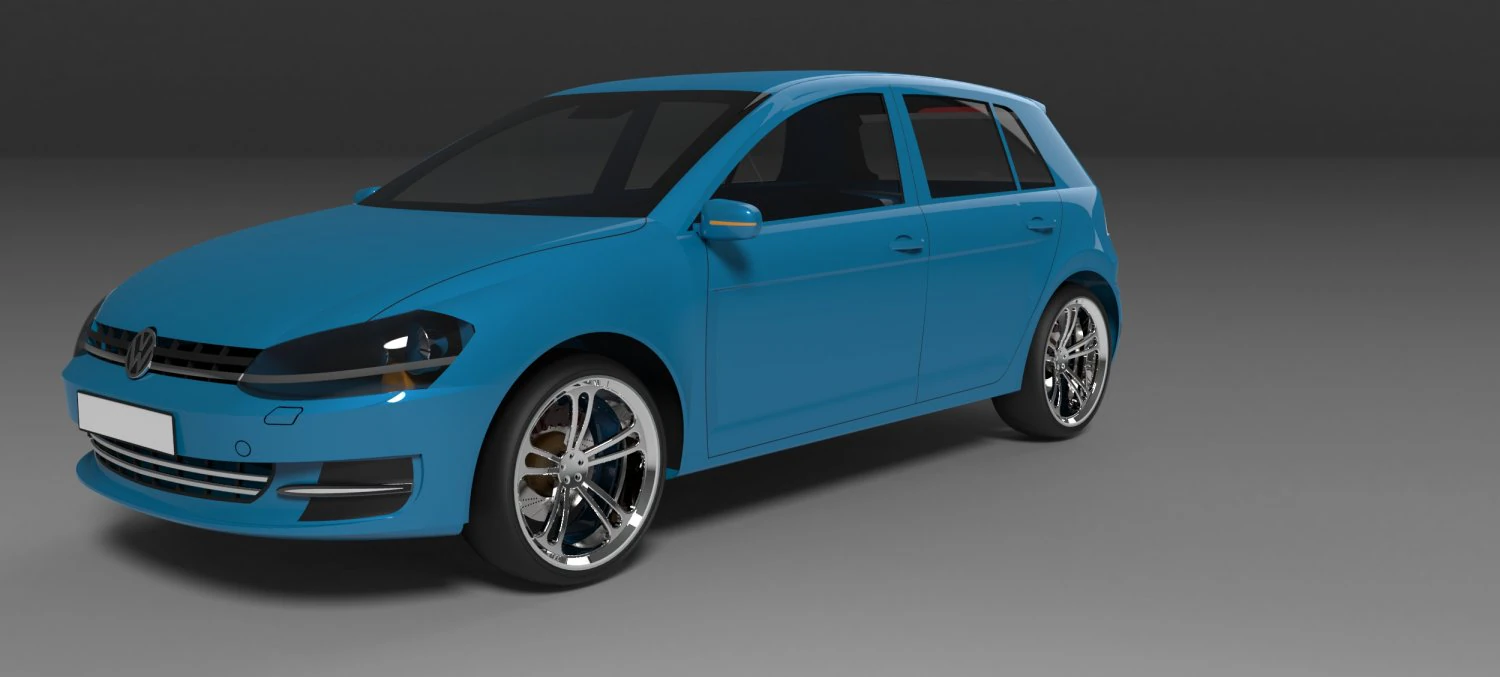 वीडब्ल्यू गोल्फ 7 3D मॉडल .c4d .max .obj .3ds .fbx .stl .blend 