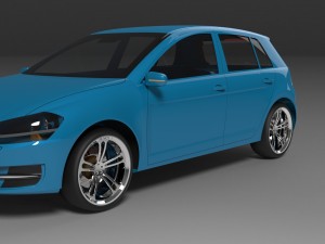 vw golf 7 3D Model