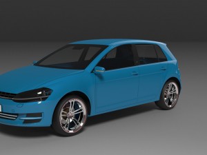 vw golf 7 3D Model