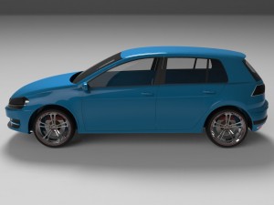vw golf 7 3D Model
