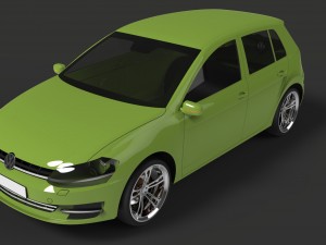 vw golf 7 3D Model