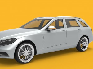 mercedes-benz c-class estate s205 2014 Modello 3D