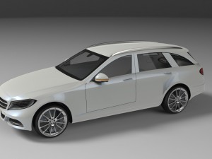 mercedes-benz c-class estate s205 2014 Modello 3D