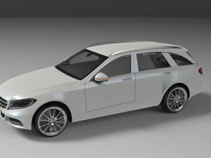 mercedes-benz c-class estate s205 2014 3D Model