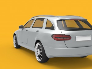 mercedes-benz c-class estate s205 2014 Modello 3D