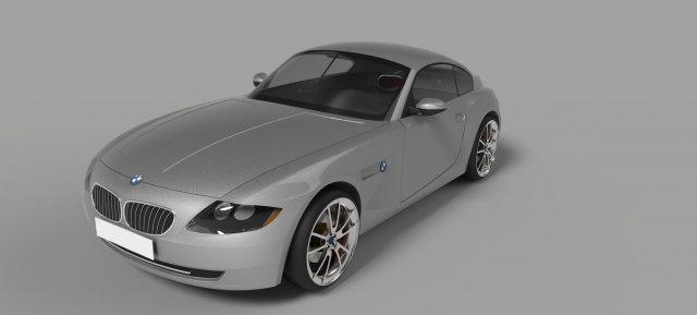 bmw z4 coupe 2007 3D Model .c4d .max .obj .3ds .fbx .stl .blend 