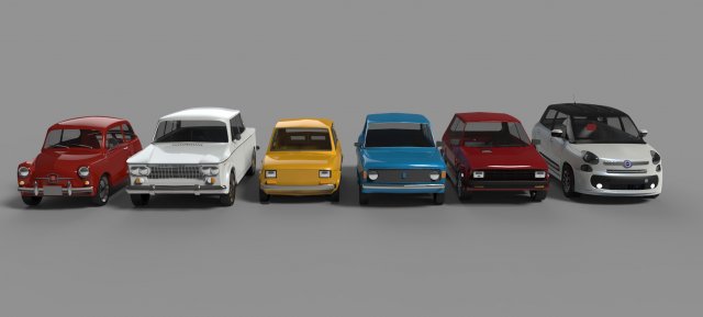 Zastava cars Modèle 3D .c4d .max .obj .3ds .fbx .stl .blend 