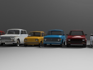Zastava cars Modèle 3D