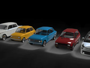 Zastava cars 3D Model