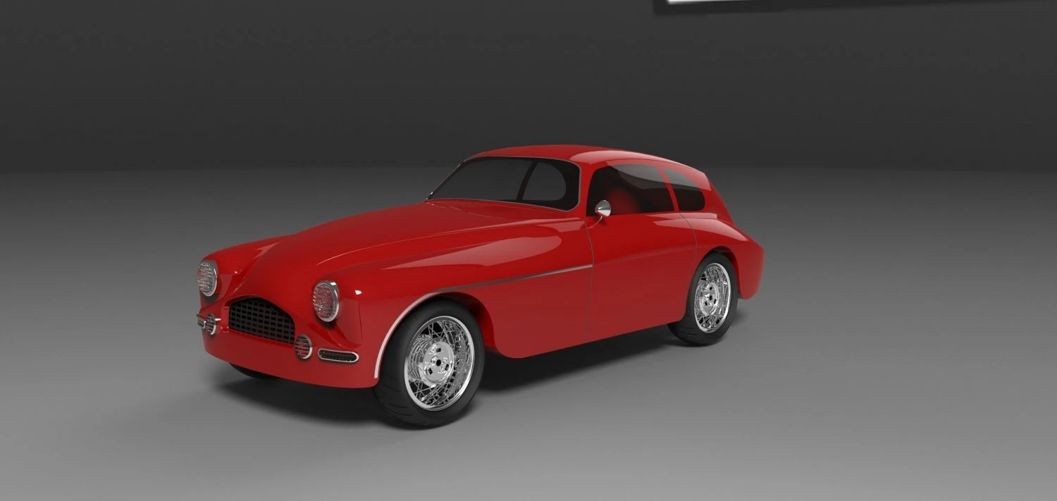 ferrari berlinetta 1950 3D Model .c4d .max .obj .3ds .fbx .stl .blend 