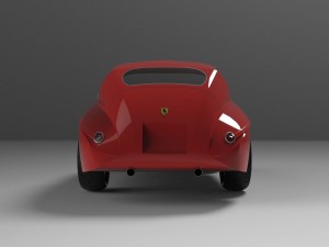 ferrari berlinetta 1950 Model 3D