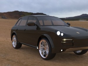 porsche cayenne 2008 3D Model