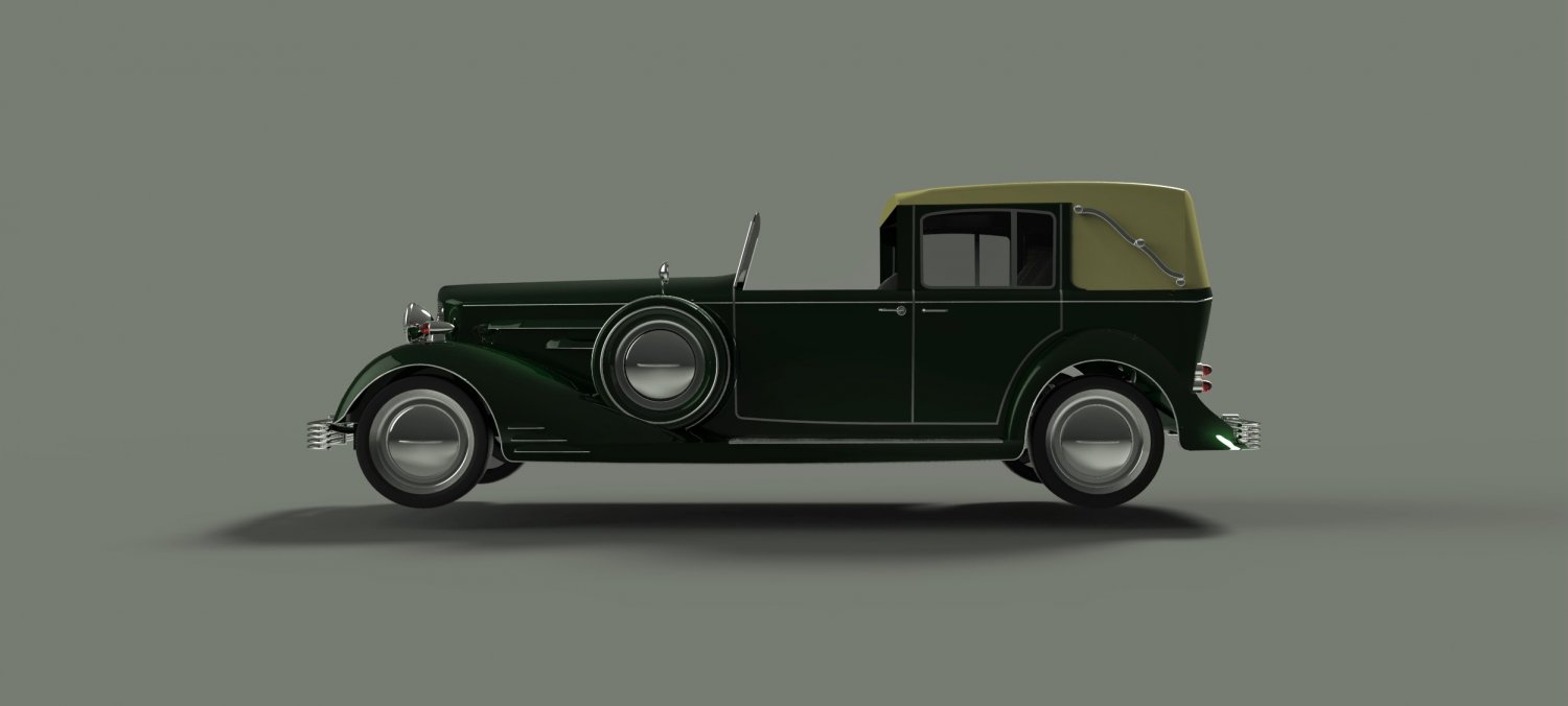 Cadillac V16 Phaeton 1933 3d Model In Old Cars 3dexport