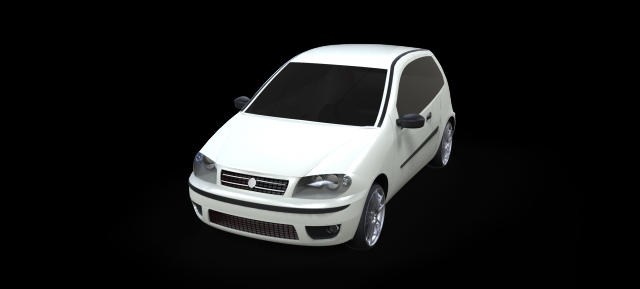 fiat punto 3D Model .c4d .max .obj .3ds .fbx .stl .blend 