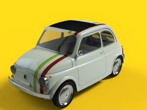 fiat 500 3D Model