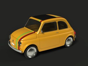 fiat 500 3D Model