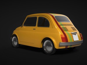 fiat 500 3D Model