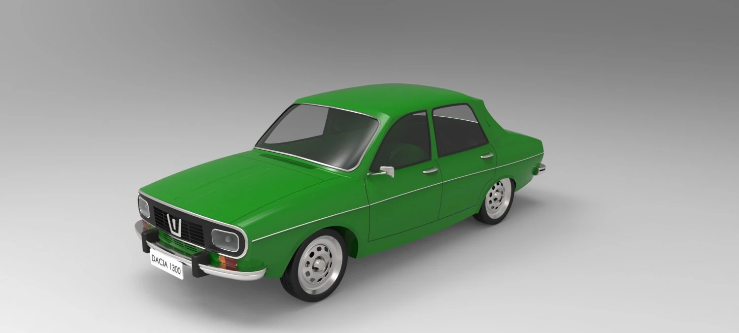 renault 12 - dacia 1300 3D Model .c4d .max .obj .3ds .fbx .stl .blend